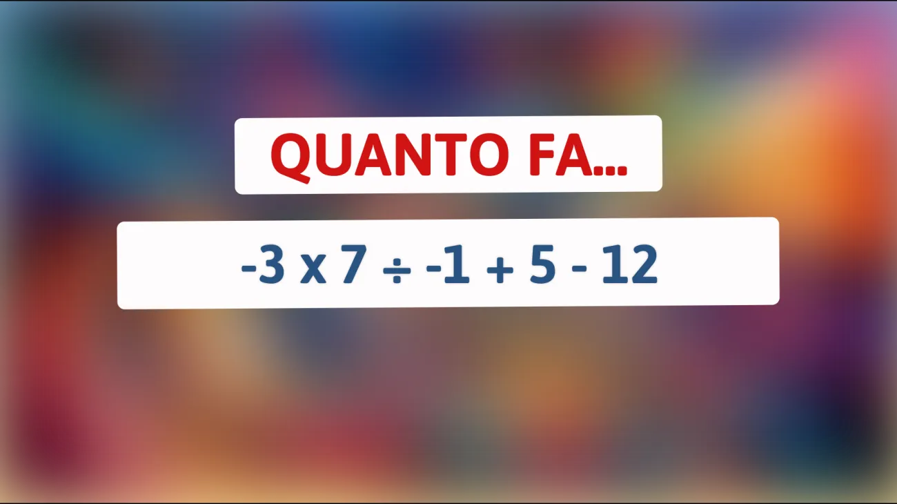 \"Solo il 1% risolve questo indovinello matematico: quanti neuroni usi per scoprire il risultato?\""