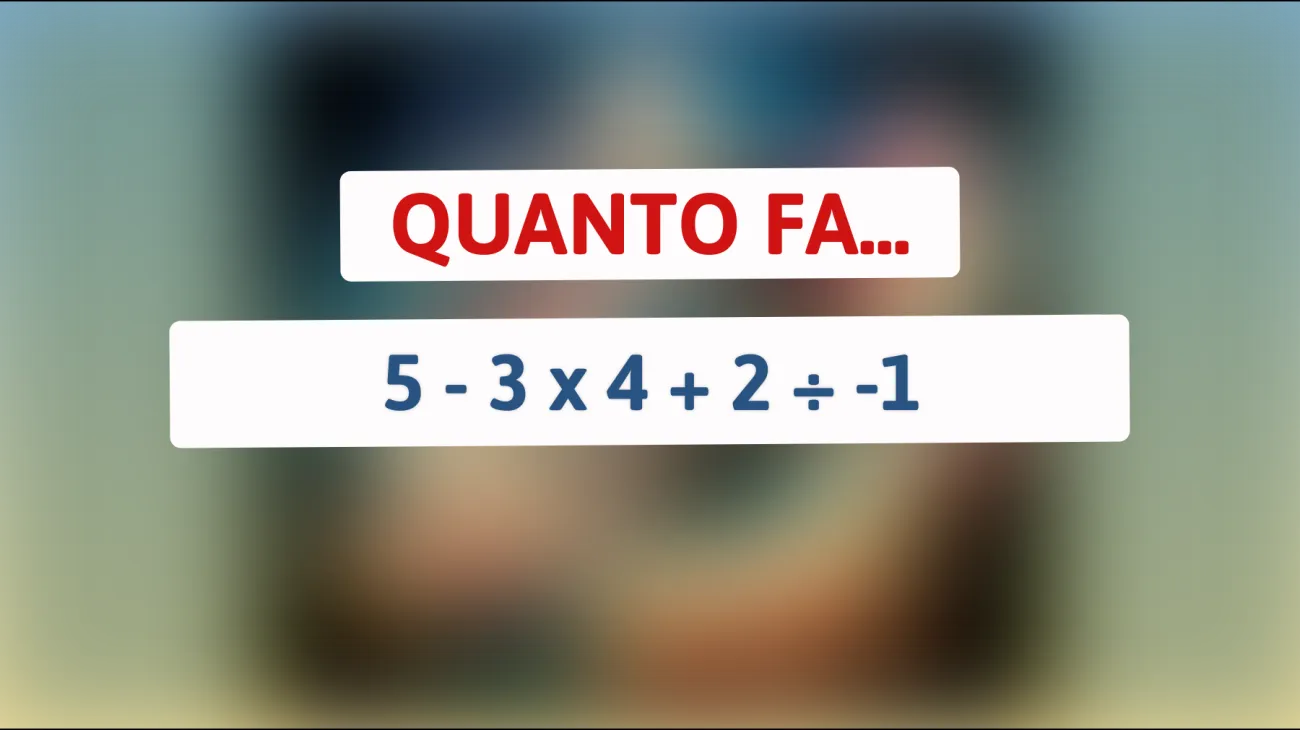 \"Solo il 2% delle persone risolve questo problema matematico in meno di un minuto: ti senti abbastanza intelligente per provarci?\""