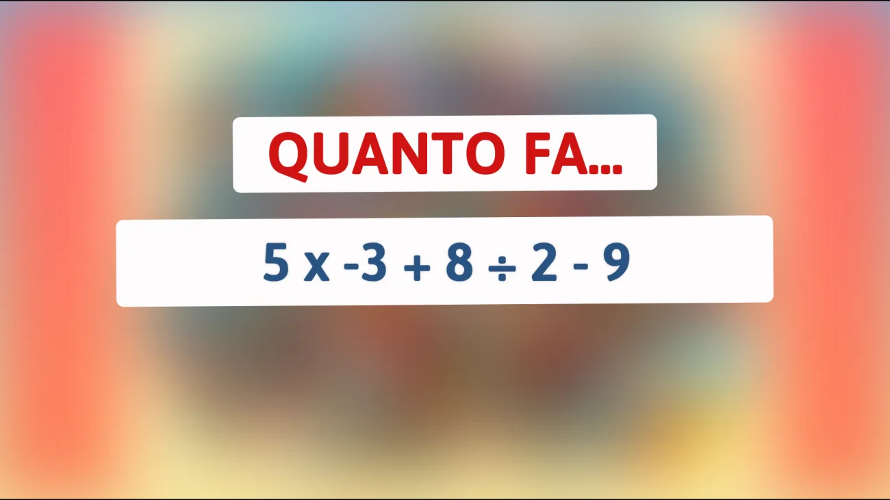 \"Svelato il Segreto Nascosto in un Semplice Calcolo: Solo per Veri Geni della Matematica!\""