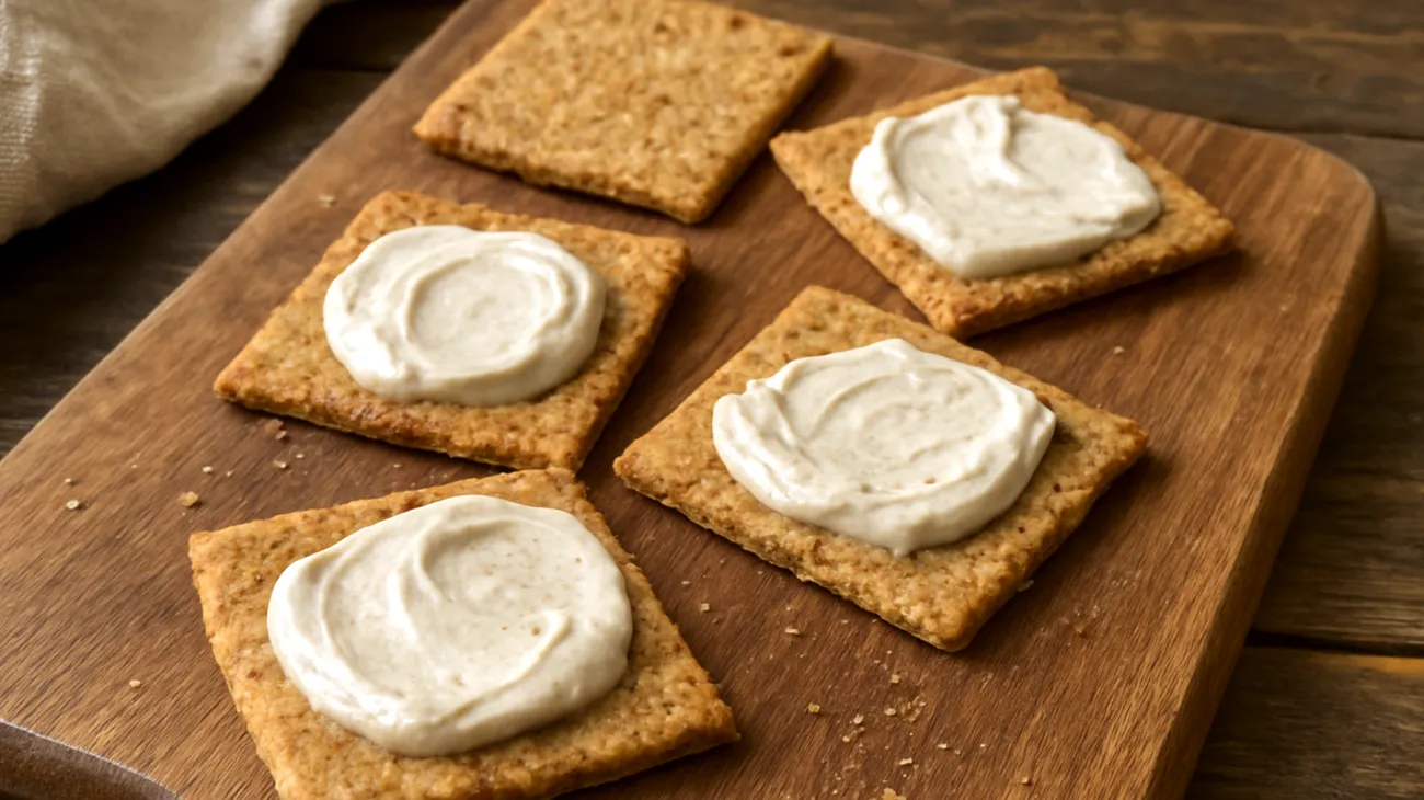 Crackers di semi di zucca e avena con crema di mandorle"