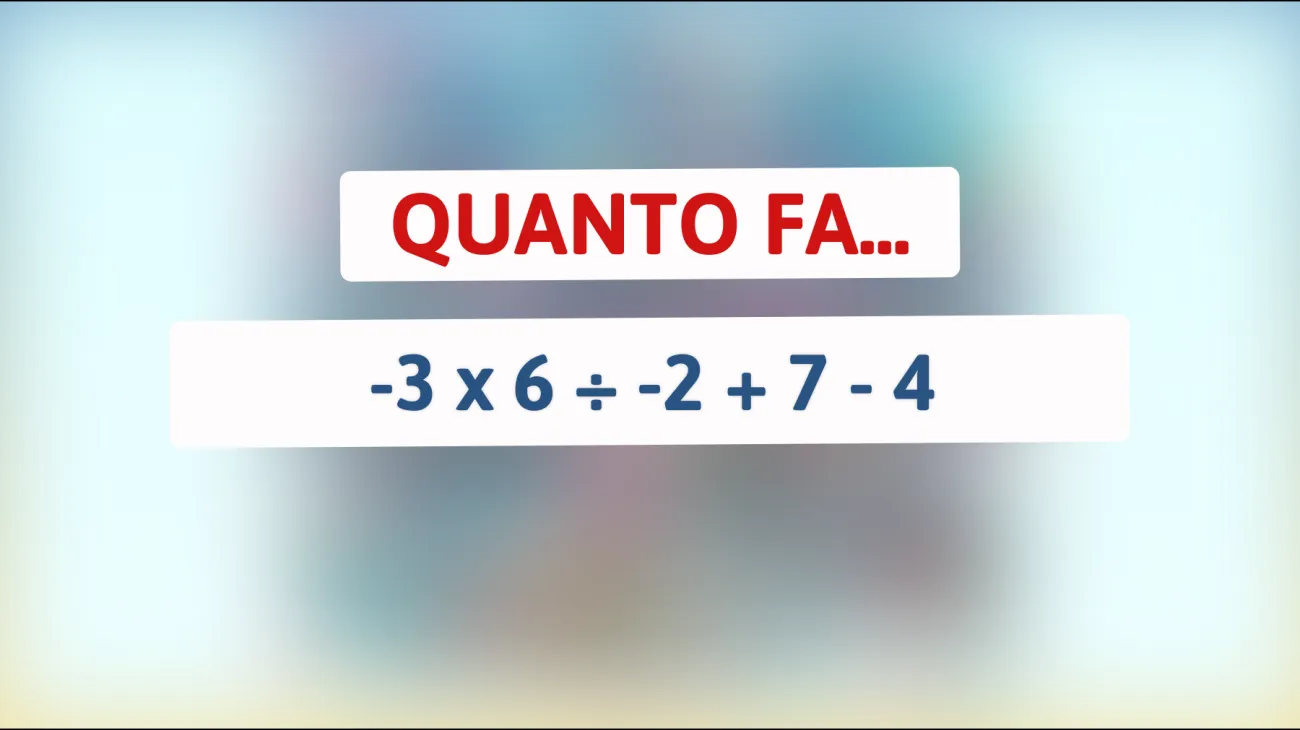 Scopri se sei un vero genio con questo enigma matematico: puoi risolverlo in meno di un minuto?"