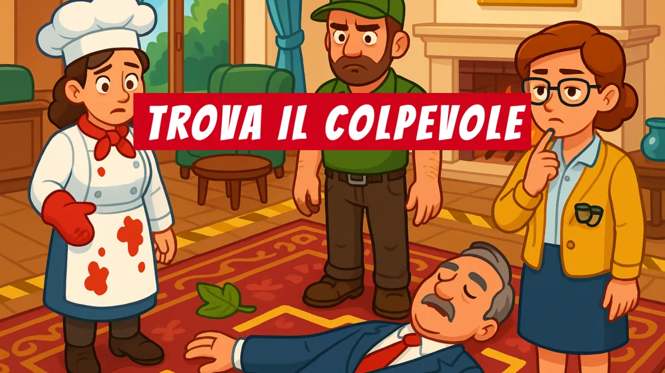 Solo i più intelligenti riescono a risolvere questo indovinello: riuscirai a scoprire il colpevole nella villa del conte? Sfida accettata!"