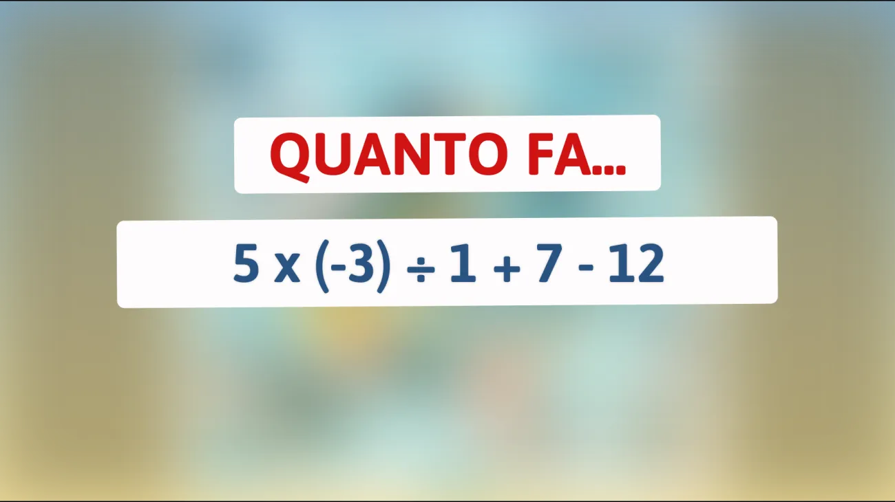 Solo i veri geni risolveranno questo semplice calcolo senza errori! Scopri se sei tra loro!"