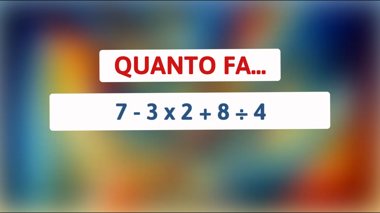Solo i veri geni sanno risolvere questo indovinello matematico: scopri se sei uno di loro!"
