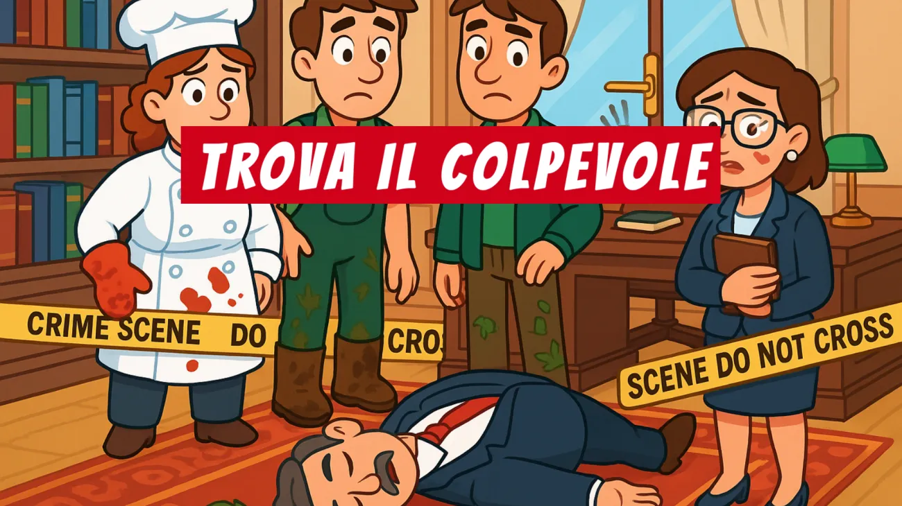Solo il 2% delle persone riesce a risolvere questo misterioso omicidio in villa: sei abbastanza geniale da scoprire l’assassino? Sfida la tua mente!"