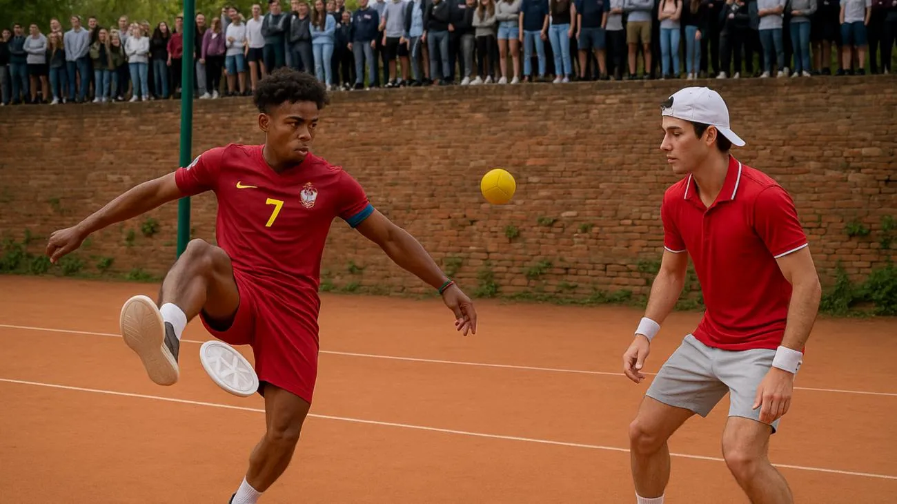 TH TomSpeed got shocked by the tennis guy #ishowspeed"