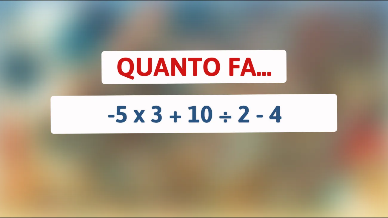 Scopri se sei un vero genio: Risolvi questo indovinello che sfida anche le menti più brillanti!"