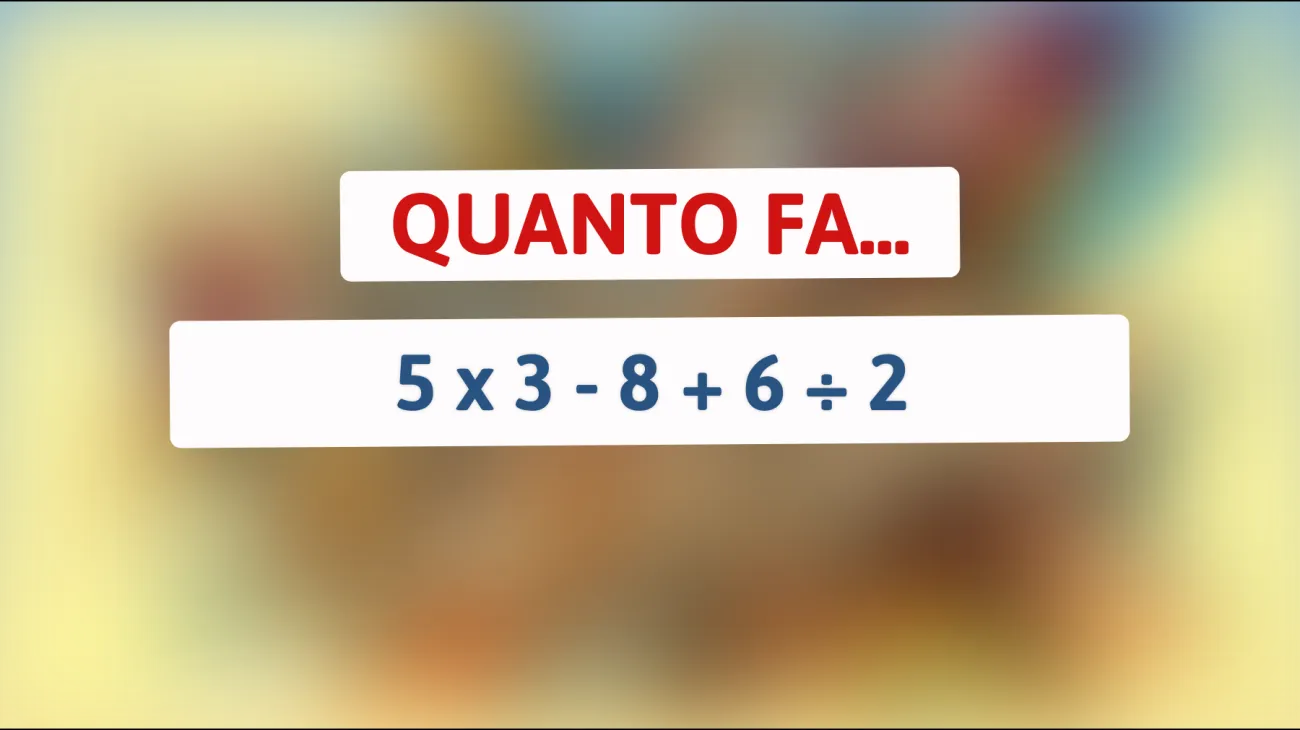 Solo i veri geni possono risolvere questo enigma matematico: scopri se fai parte dell'élite mentale!"
